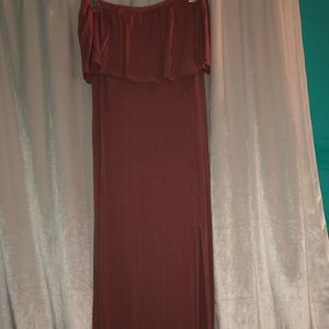 Off Shoulder Maxi Dress